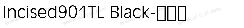 Incised901TL Black字体转换